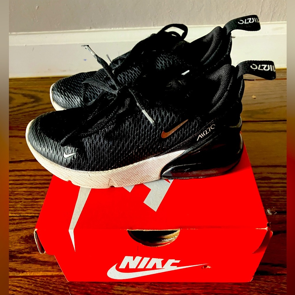 Nike Air Max 270 | Little Kids' Shoe Size: 11 | color: Black